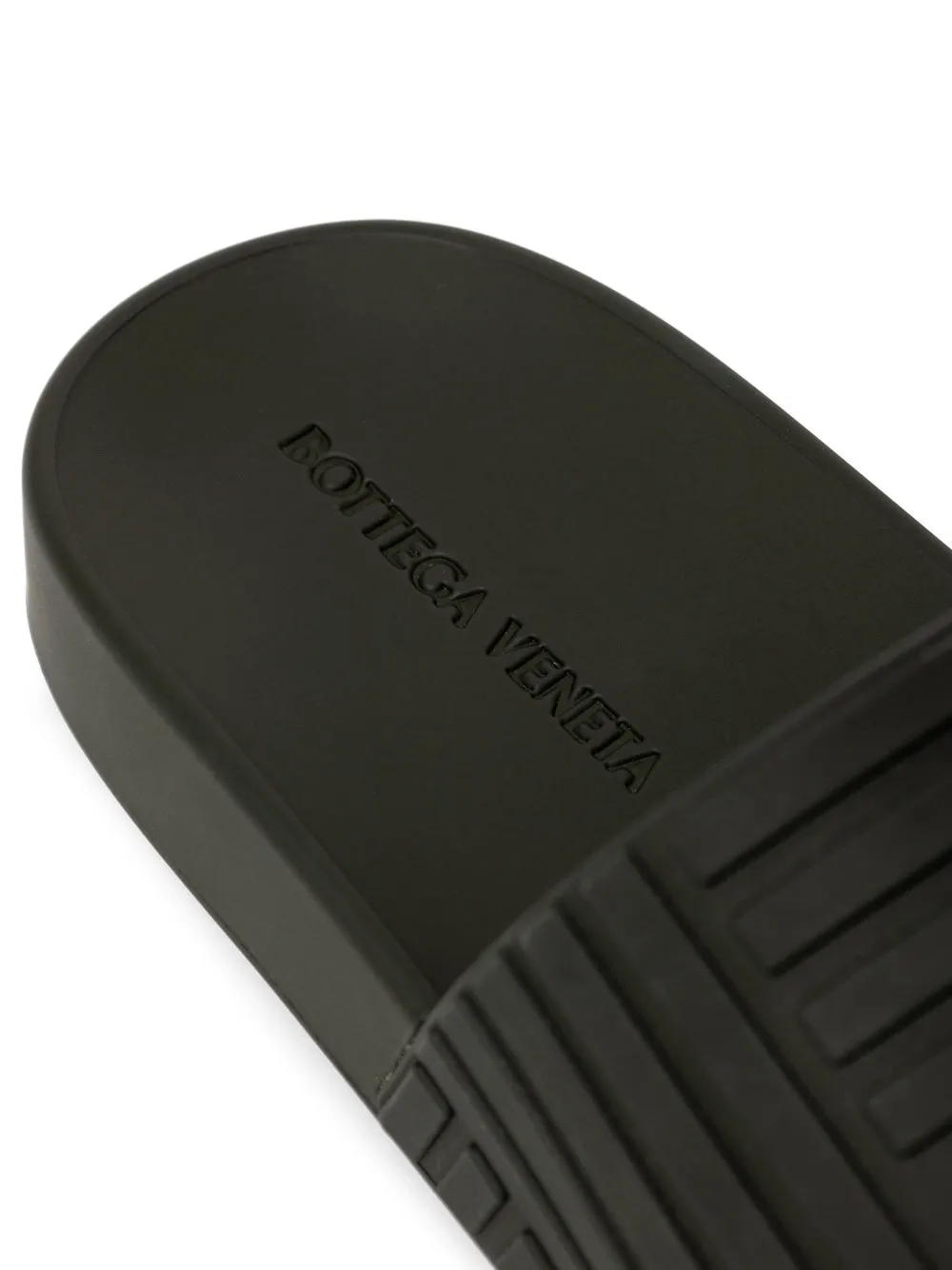 Bottega Veneta Black Rubber Intrecciato Carpet Sliders sold by Siebentaschen product image thumbnail 5