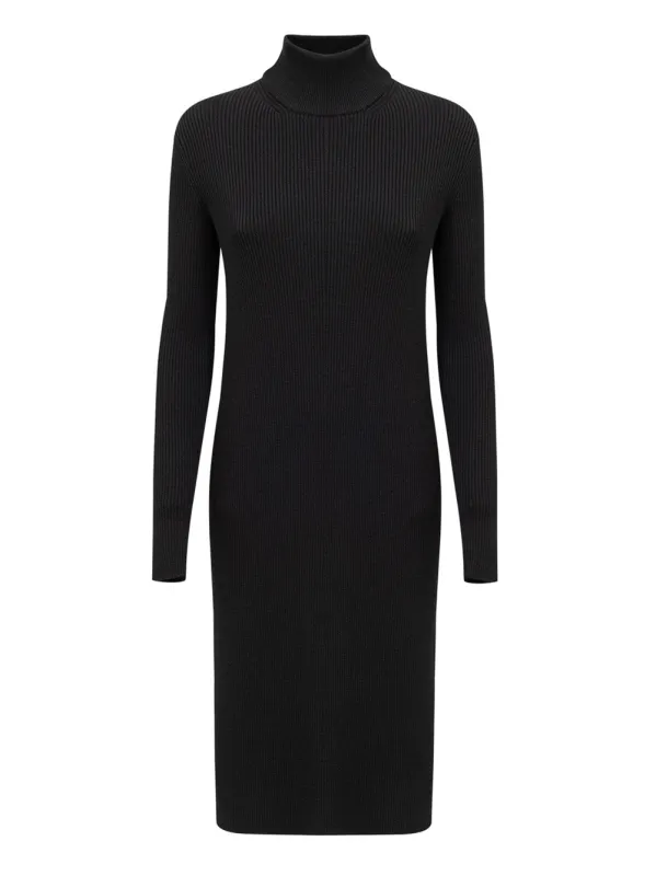 Bottega Veneta Black Ribbed Wool Stretch Maxi Dress made by Bottega Veneta
