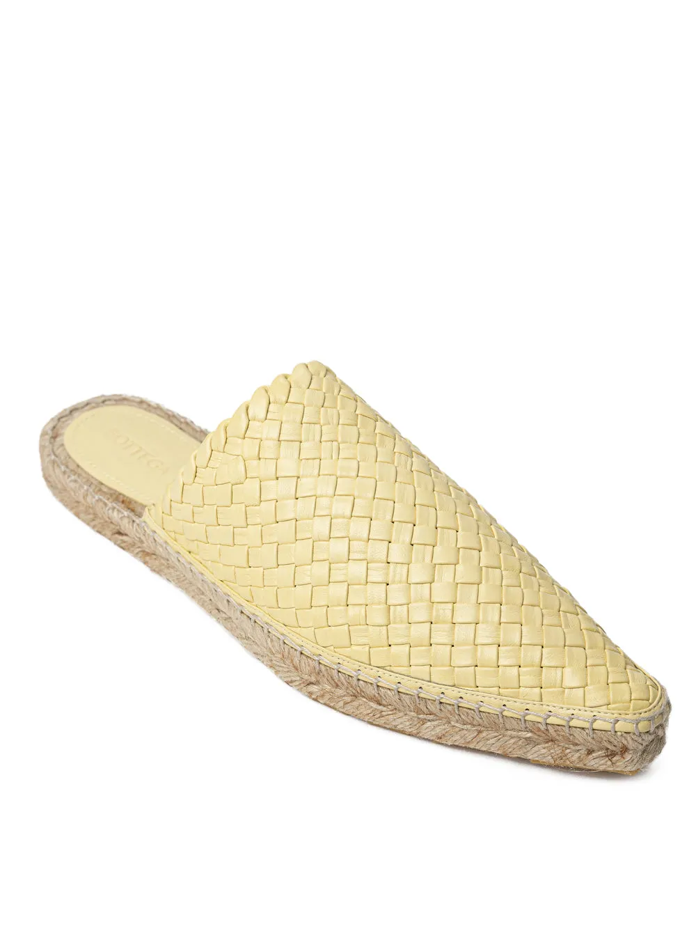 Bottega Veneta Lagoon Yellow Intrecciato Espadrilles – Pointed Toe sold by Siebentaschen product image thumbnail 5