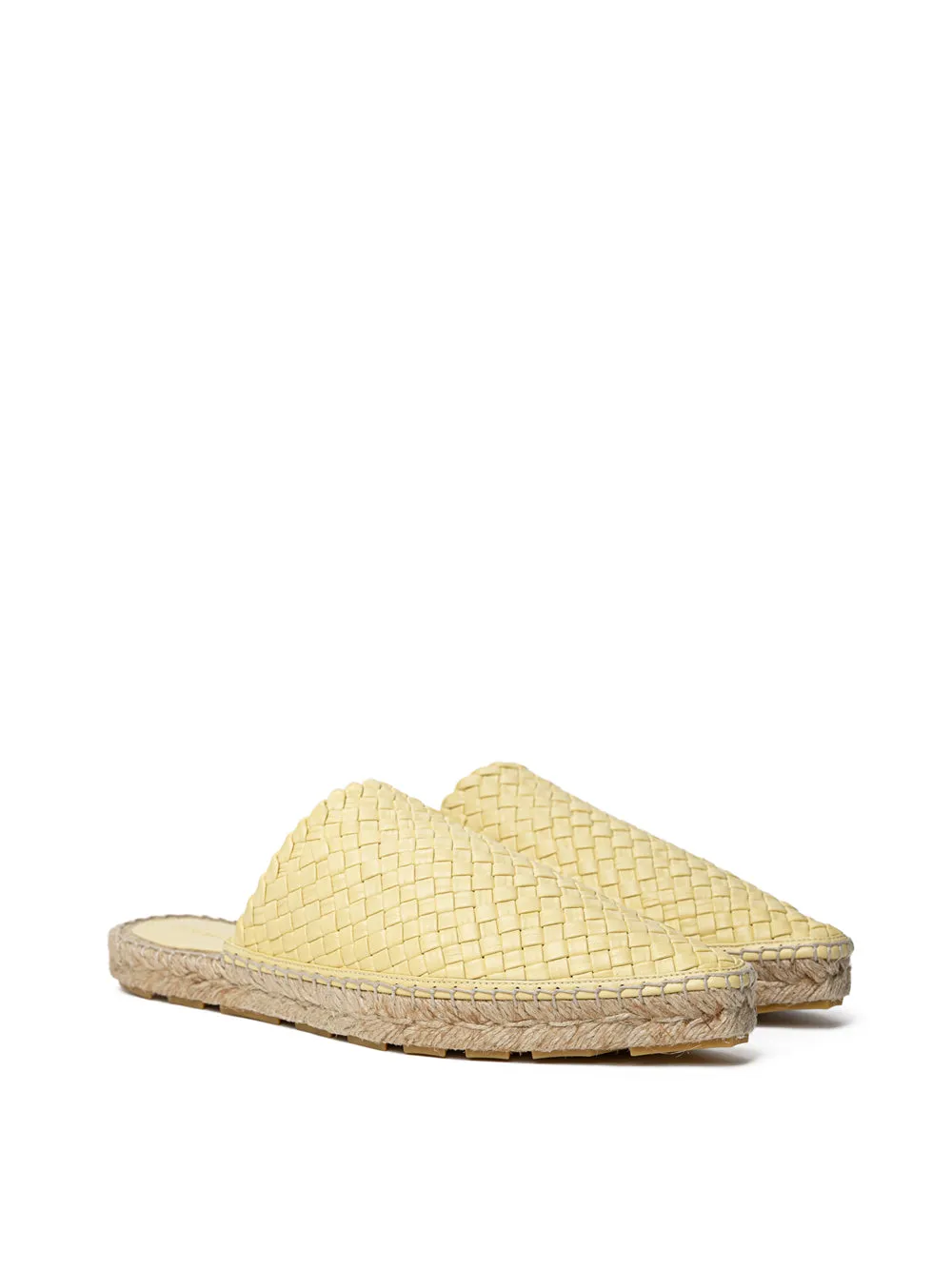 Bottega Veneta Lagoon Yellow Intrecciato Espadrilles – Pointed Toe sold by Siebentaschen product image thumbnail 2