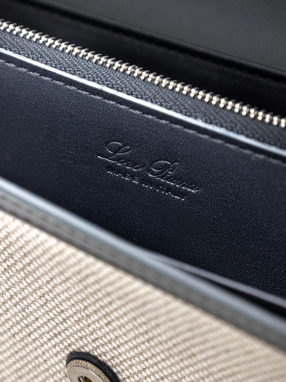 Beige Canvas and Loro Piana Leather Wallet sold by Siebentaschen product image thumbnail 5