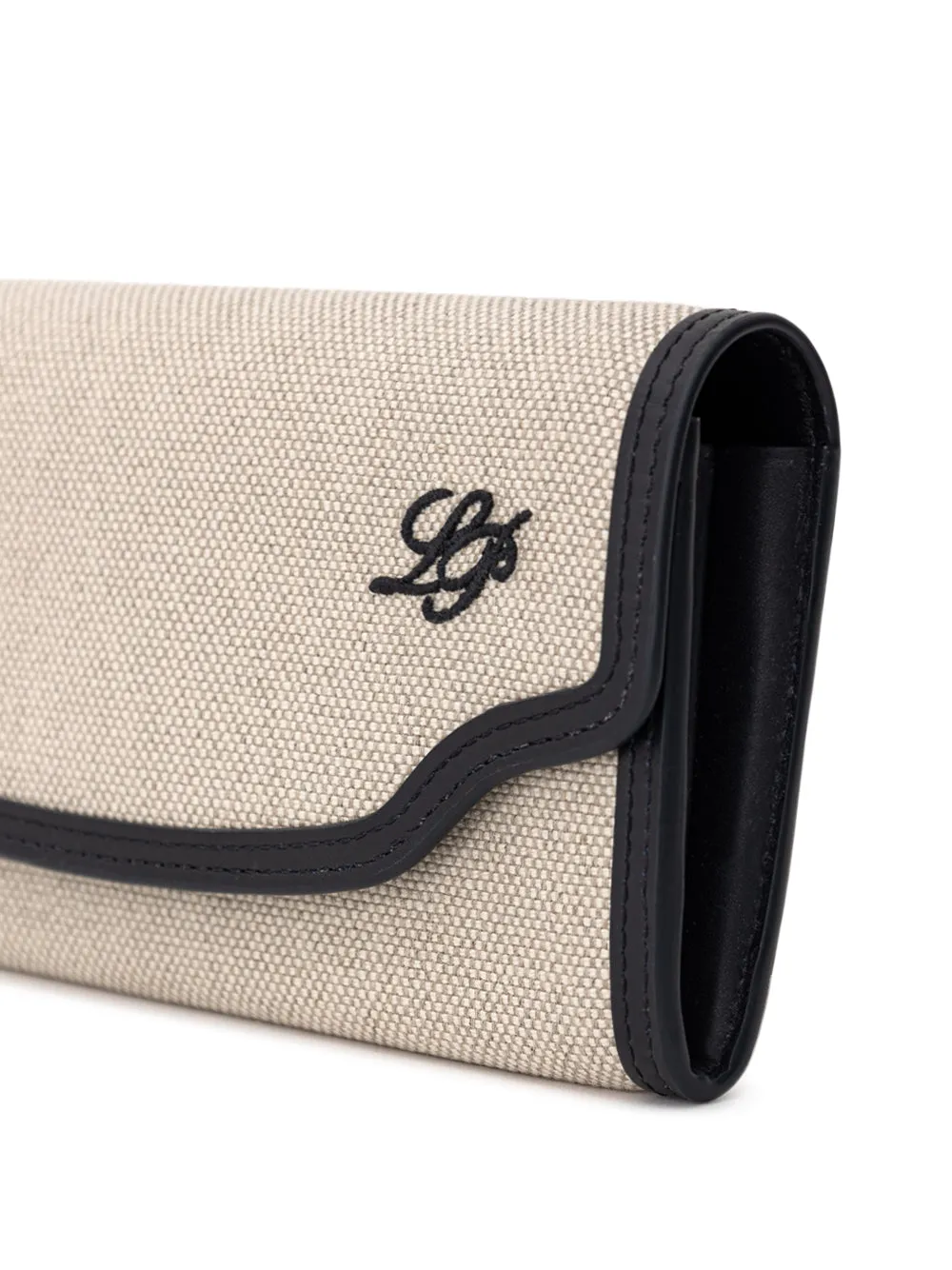 Beige Canvas and Loro Piana Leather Wallet sold by Siebentaschen product image thumbnail 3