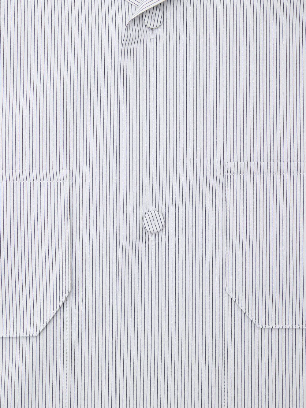 Jil Sander Blue Micro-Stripe Boxy-Fit Short-Sleeve Shirt sold by Siebentaschen product image thumbnail 3