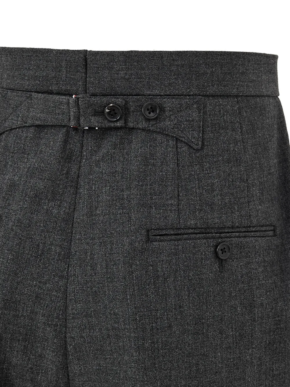 Thom Browne Men's Grey Wool High-Waist Tailored Trousers sold by Siebentaschen product image thumbnail 3