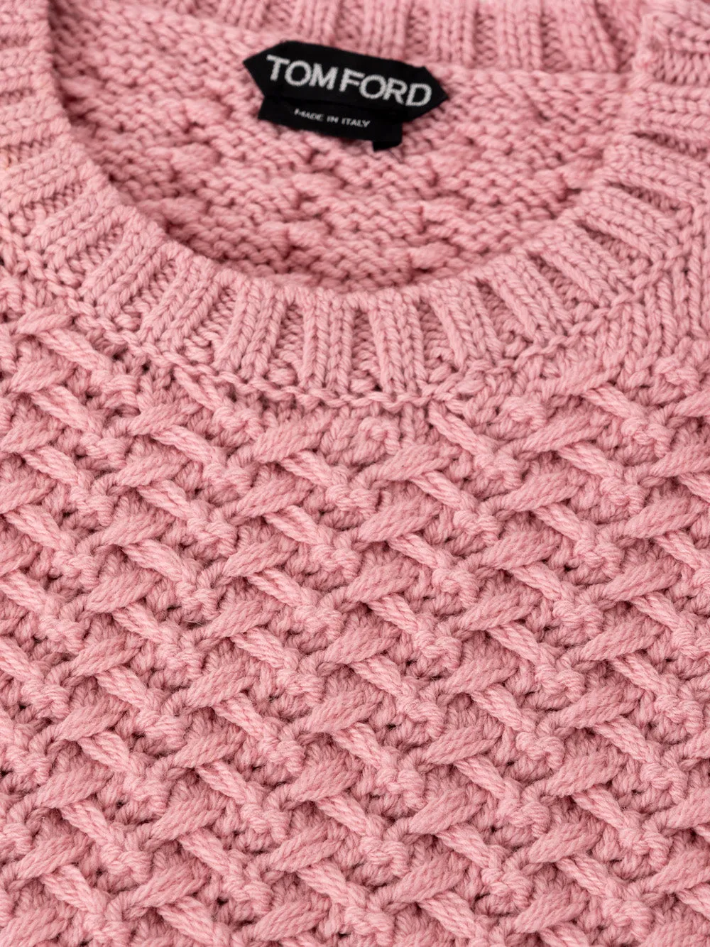 Tom Ford Pink Cable-Knit Virgin Wool Sweater – Women sold by Siebentaschen product image thumbnail 3