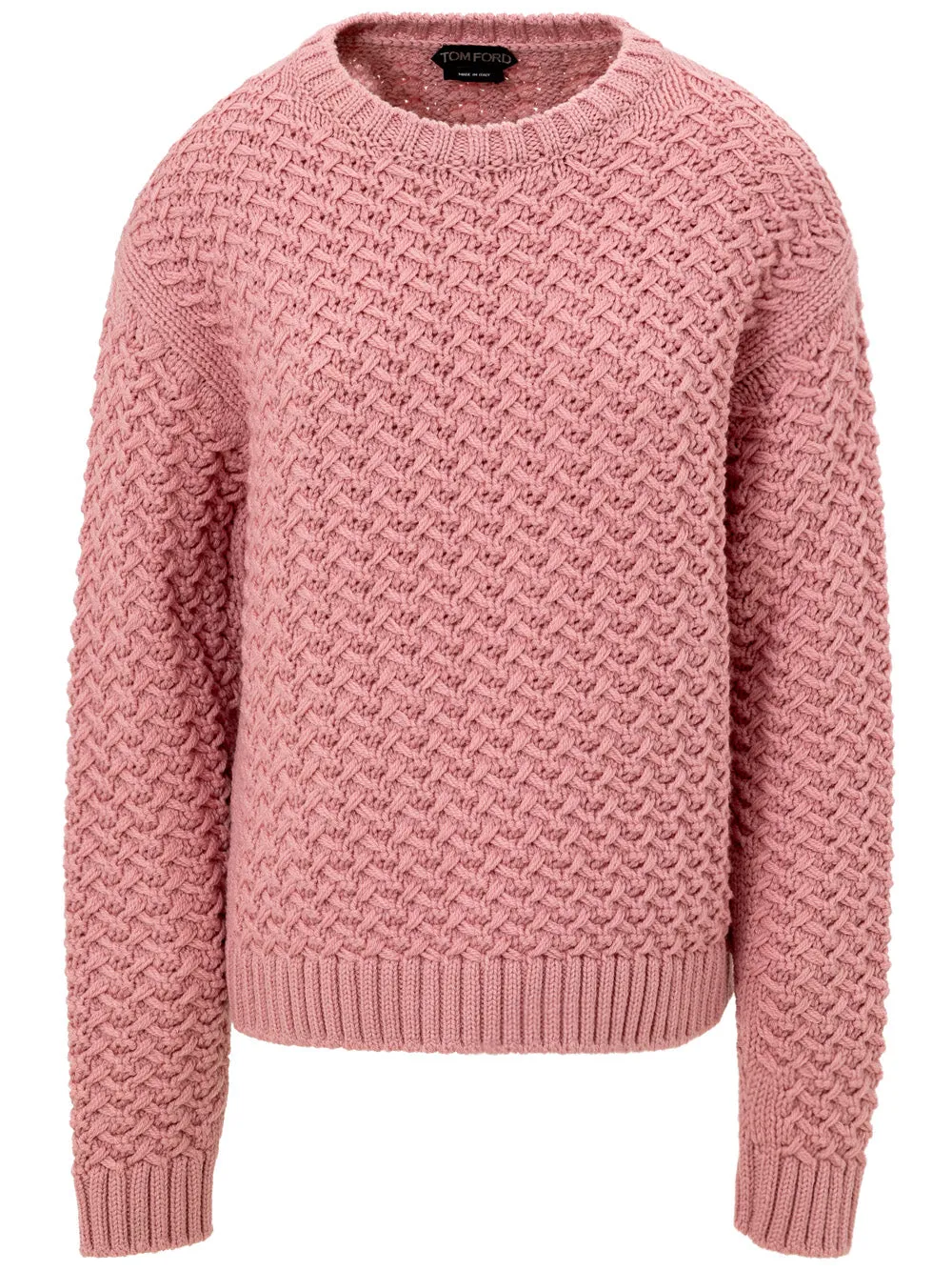 Tom Ford Pink Cable-Knit Virgin Wool Sweater – Women sold by Siebentaschen