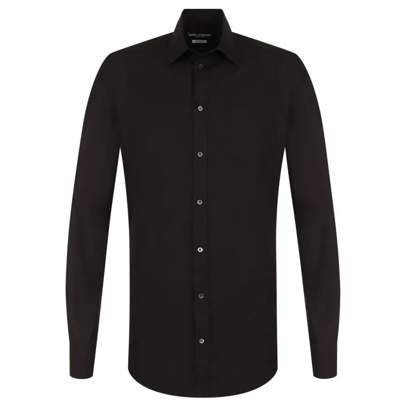 Dolce & Gabbana Cotton Shirt Black made by Dolce & Gabanna