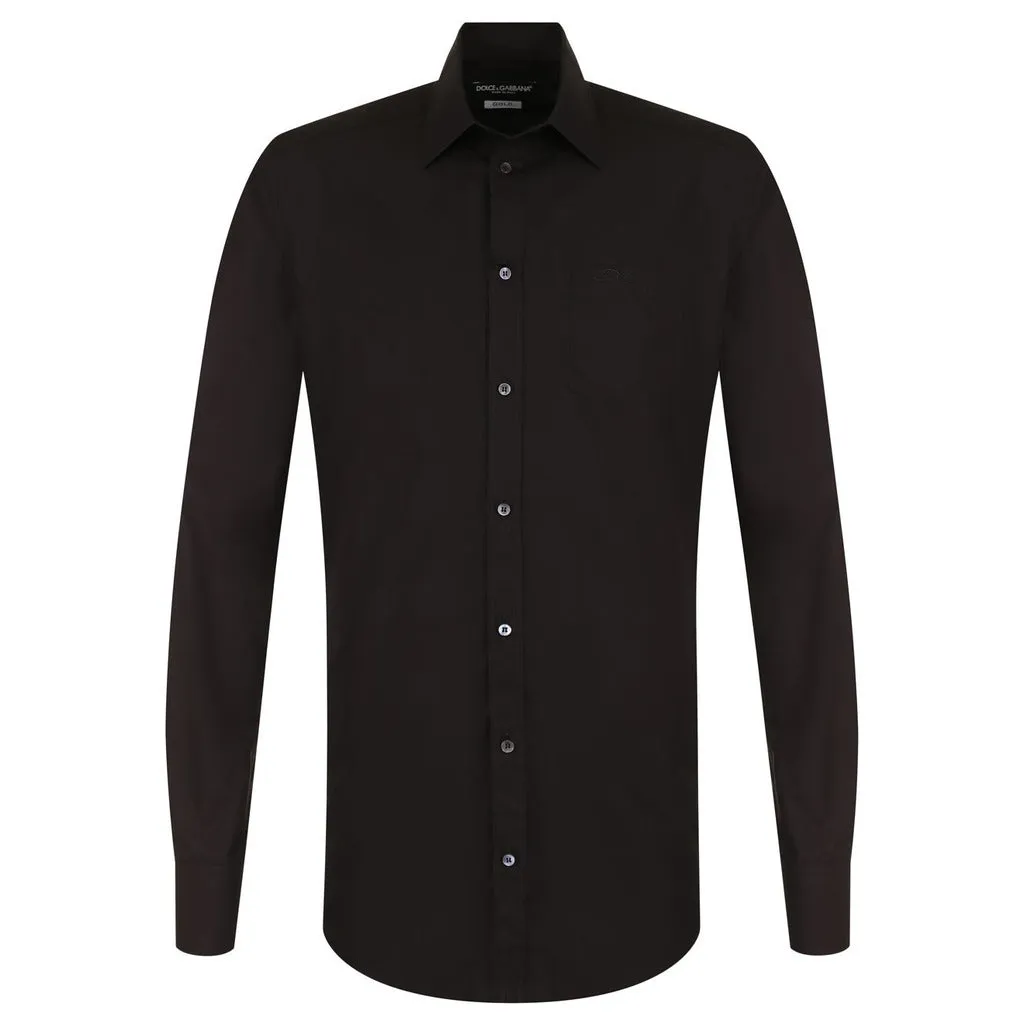 Dolce & Gabbana Cotton Shirt Black sold by Siebentaschen
