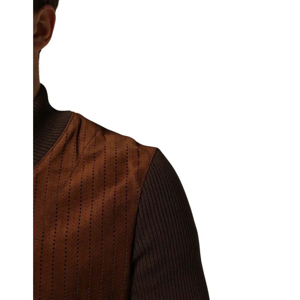 Dolce & Gabbana Man Velvet Calfskin Jacket Brown sold by Siebentaschen product image thumbnail 5