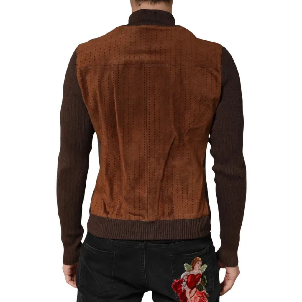 Dolce & Gabbana Man Velvet Calfskin Jacket Brown sold by Siebentaschen product image thumbnail 2