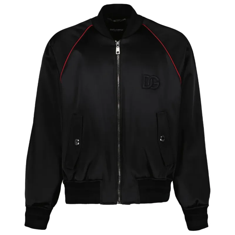 DG Bomber Black Satin made by Dolce & Gabanna