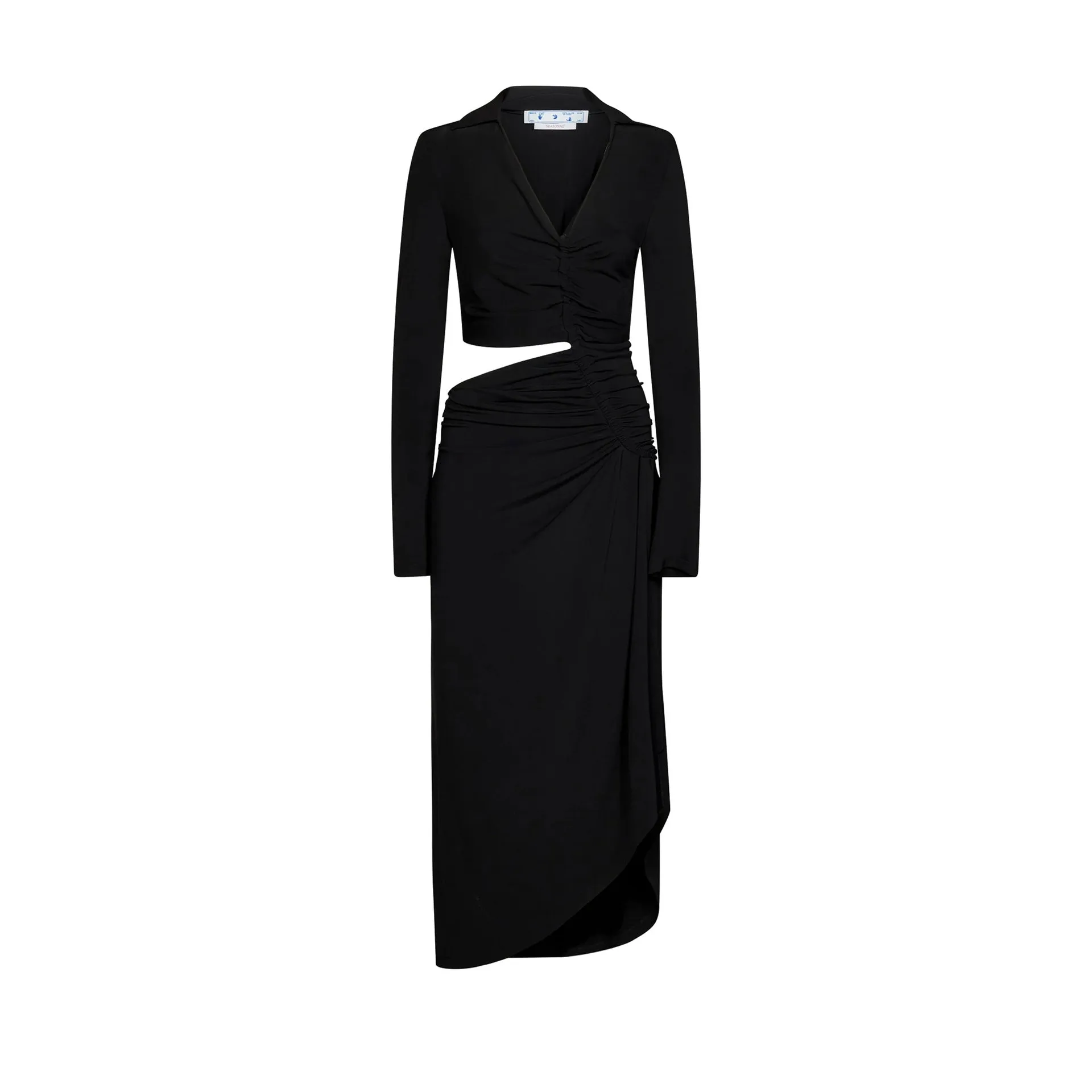 Off-White Cut-Out Midi Dress sold by Siebentaschen