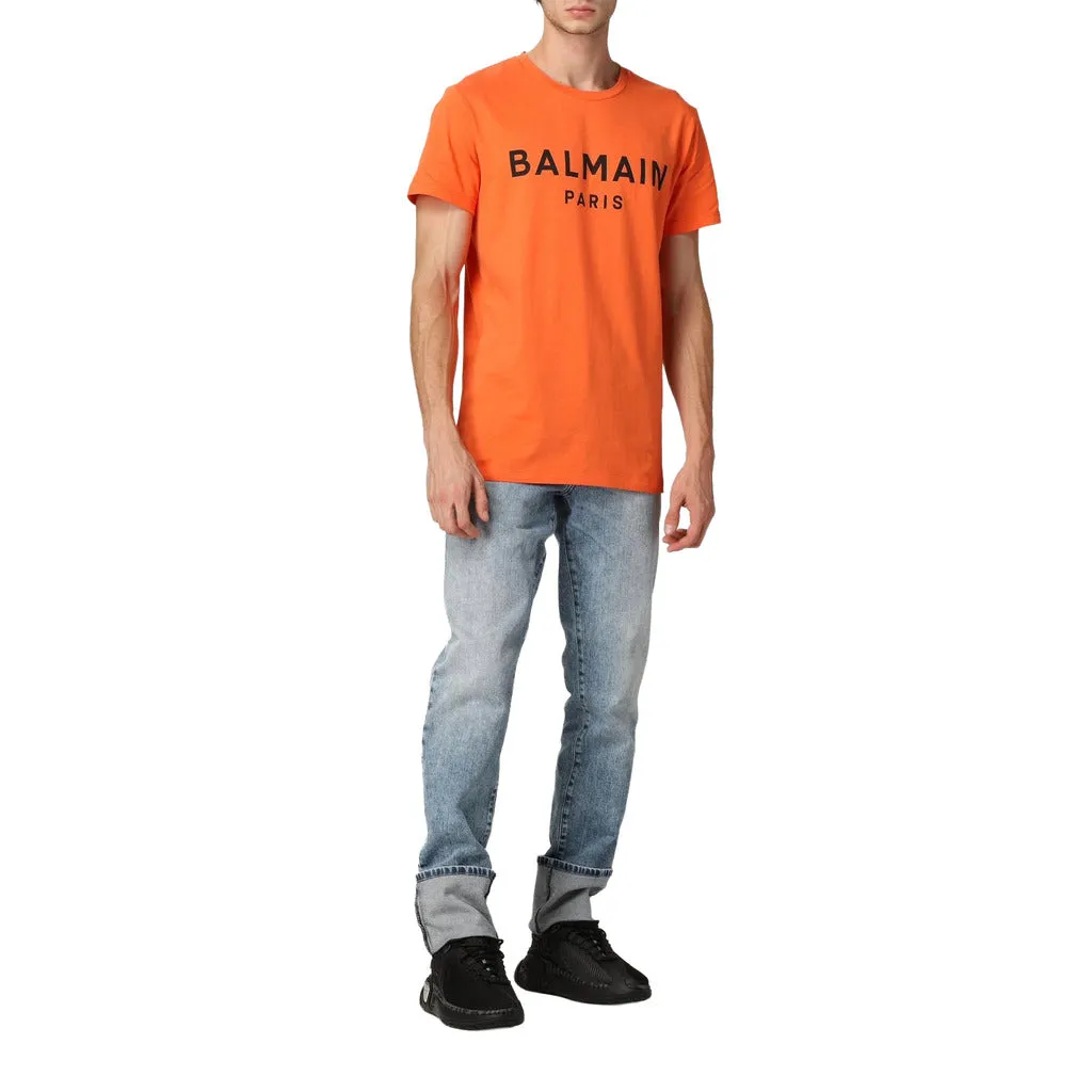 t-shirt balmain arancione sold by Siebentaschen product image thumbnail 3