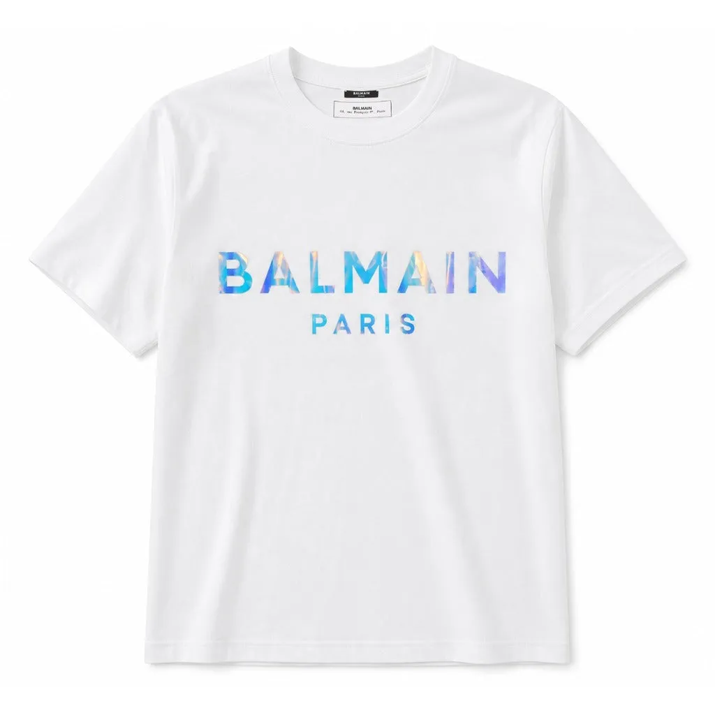 t-shirt balmain paris fluo sold by Siebentaschen