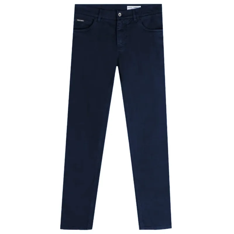 Dolce & Gabbana Man Trousers Very Dark Blue made by Dolce & Gabanna