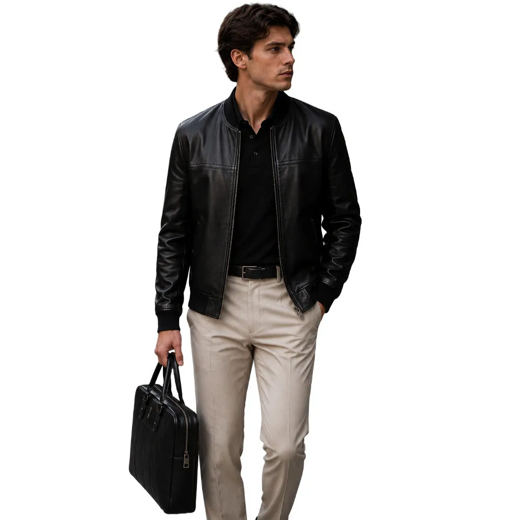 giacca in pelle sold by Siebentaschen