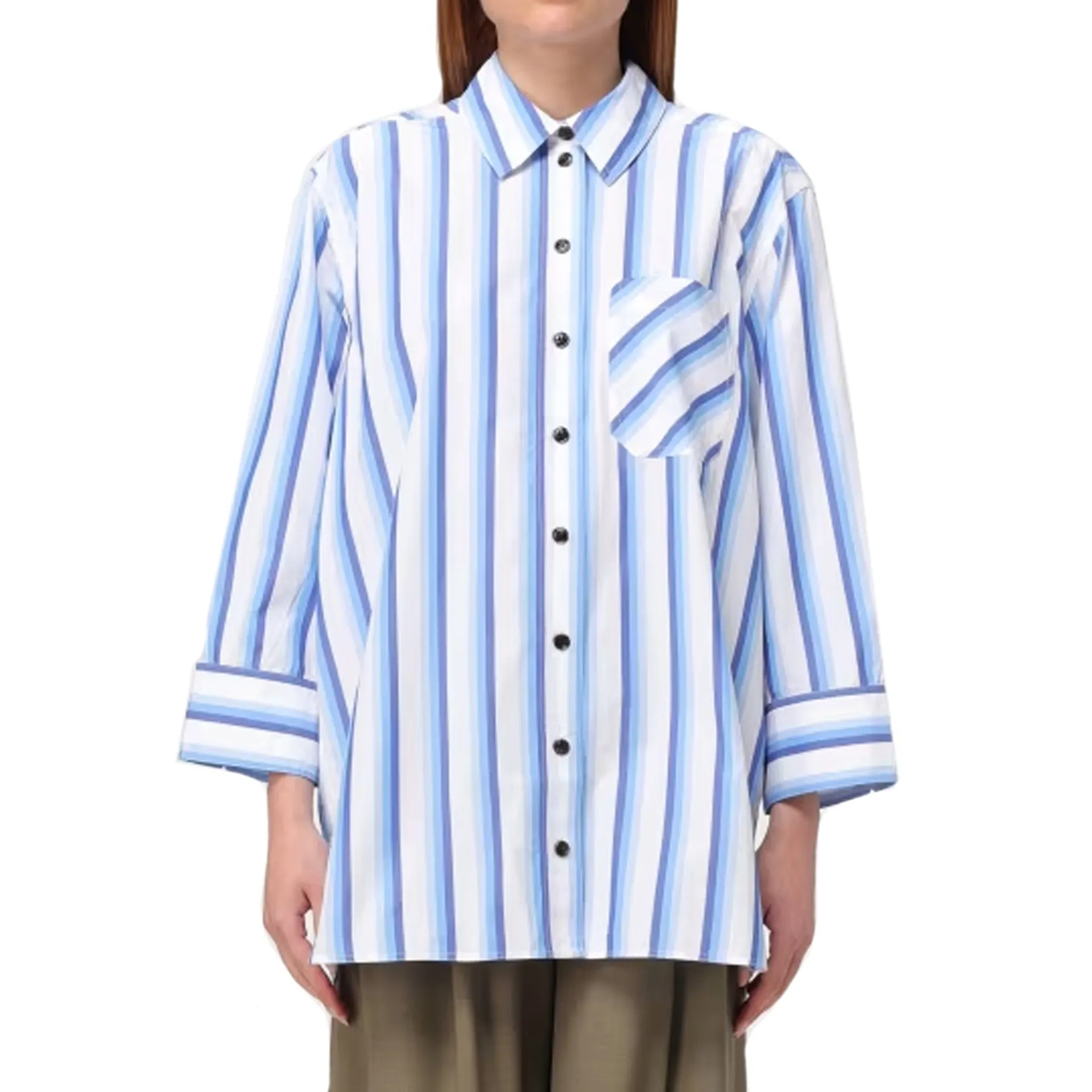 Ganni Cotton Striped Shirt sold by Siebentaschen product image thumbnail 2