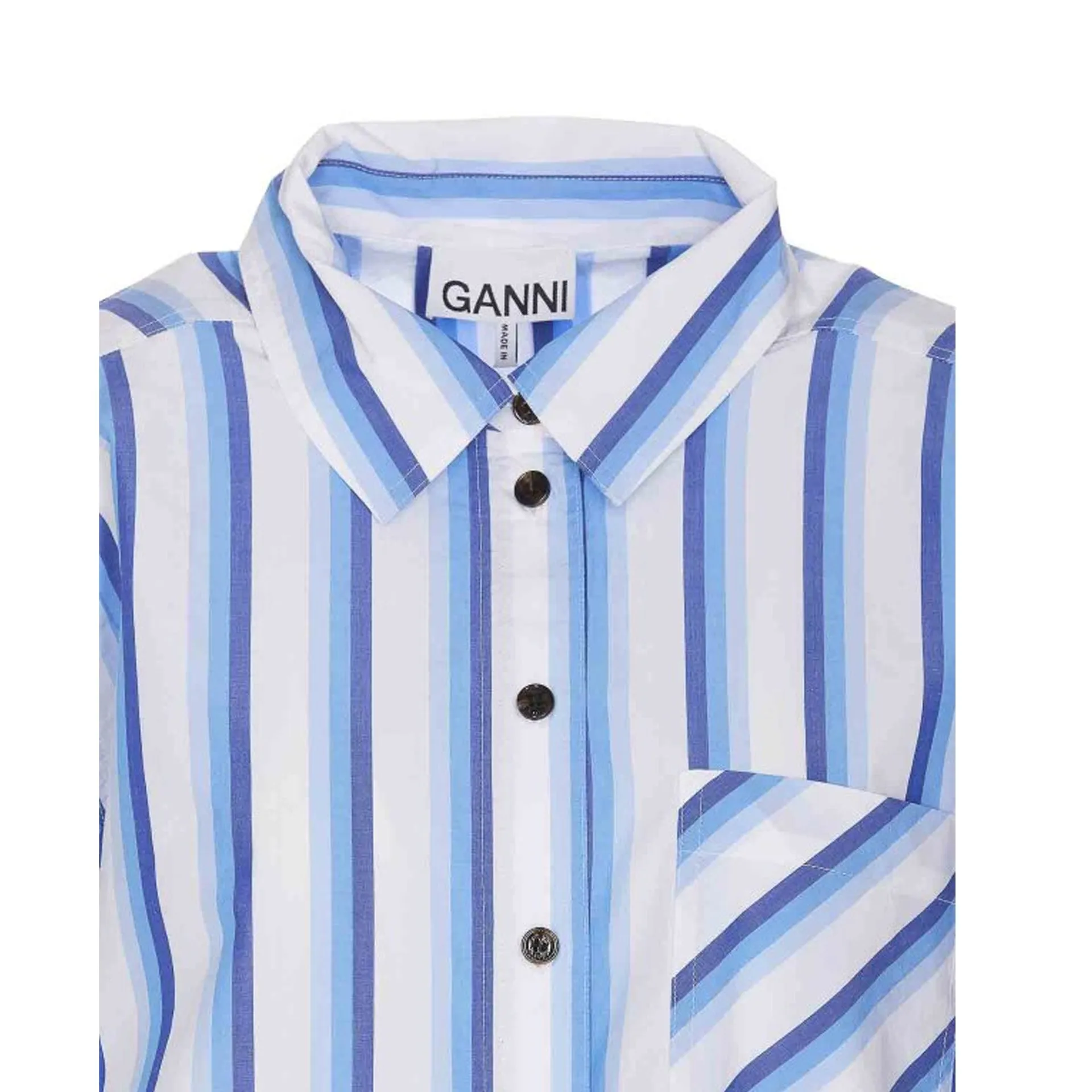 Ganni Cotton Striped Shirt sold by Siebentaschen product image thumbnail 4