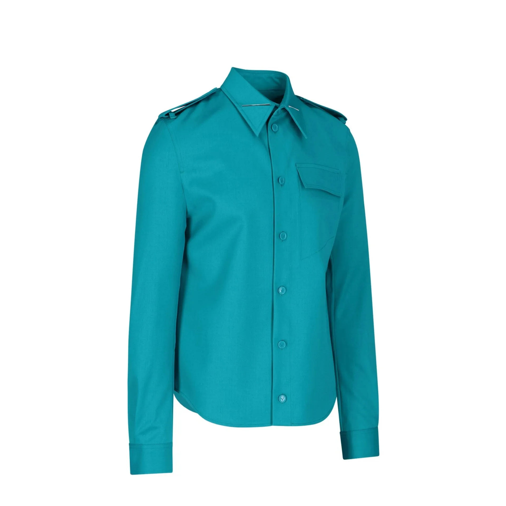 Bottega Veneta Grain De Poudre Wool Shirt sold by Siebentaschen product image thumbnail 4