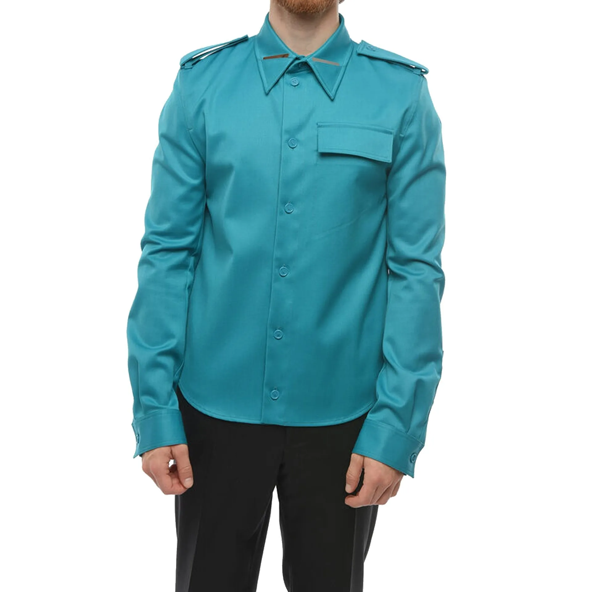 Bottega Veneta Grain De Poudre Wool Shirt sold by Siebentaschen product image thumbnail 2