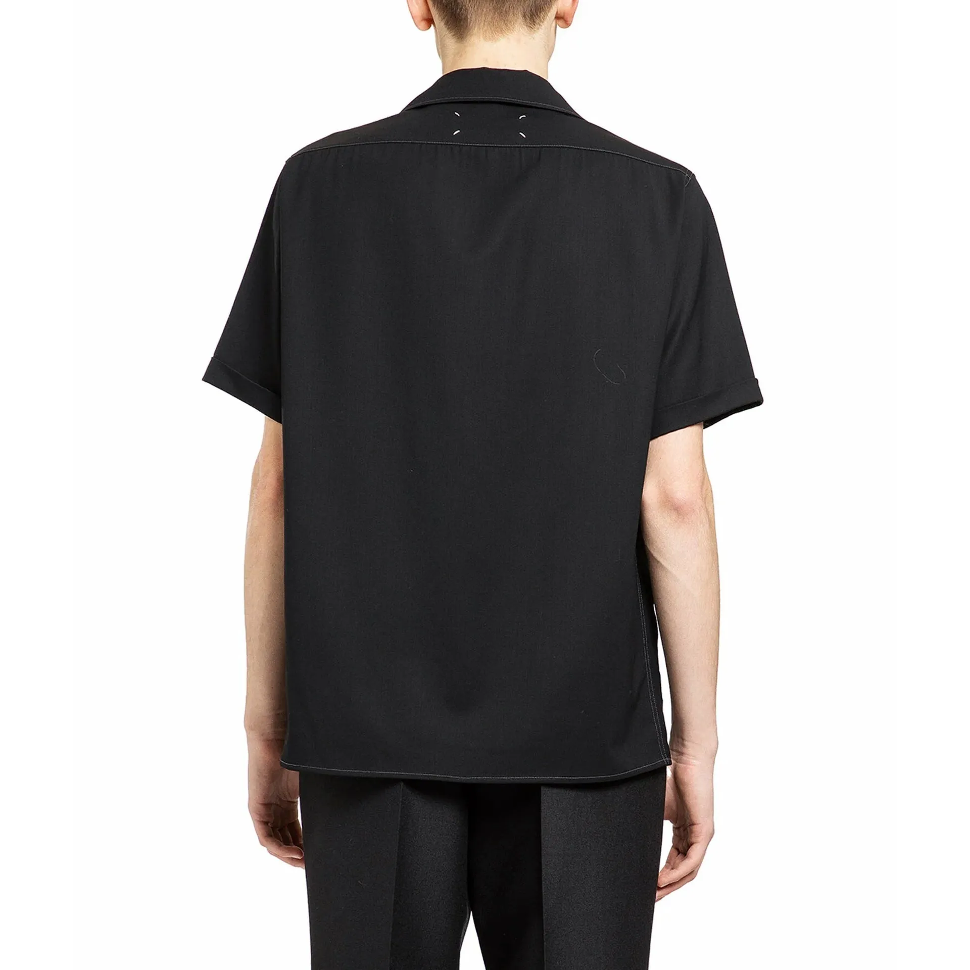 Maison Margiela short-sleeve wool shirt sold by Siebentaschen product image thumbnail 3