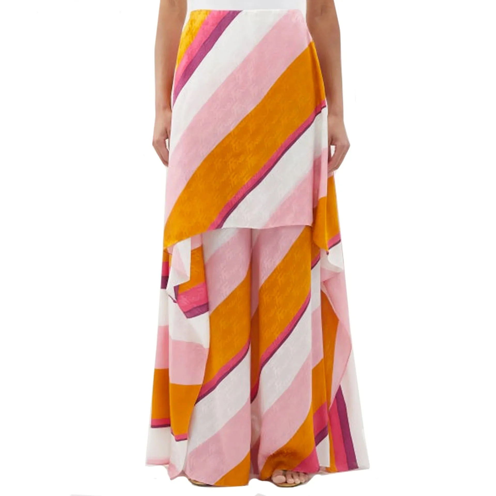 Fendi Ff Color-Block Draped Trousers sold by Siebentaschen product image thumbnail 2