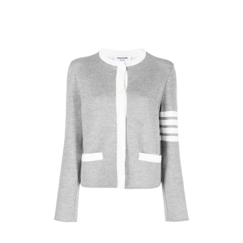 Thom Browne 4- Bar Wool Cardigan made by Thom Browne