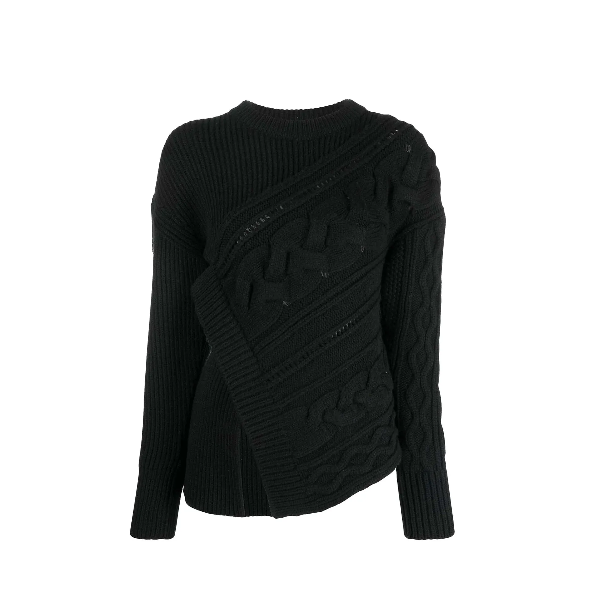 Alexander Mcqueen Asymmetric Wool Jumper sold by Siebentaschen