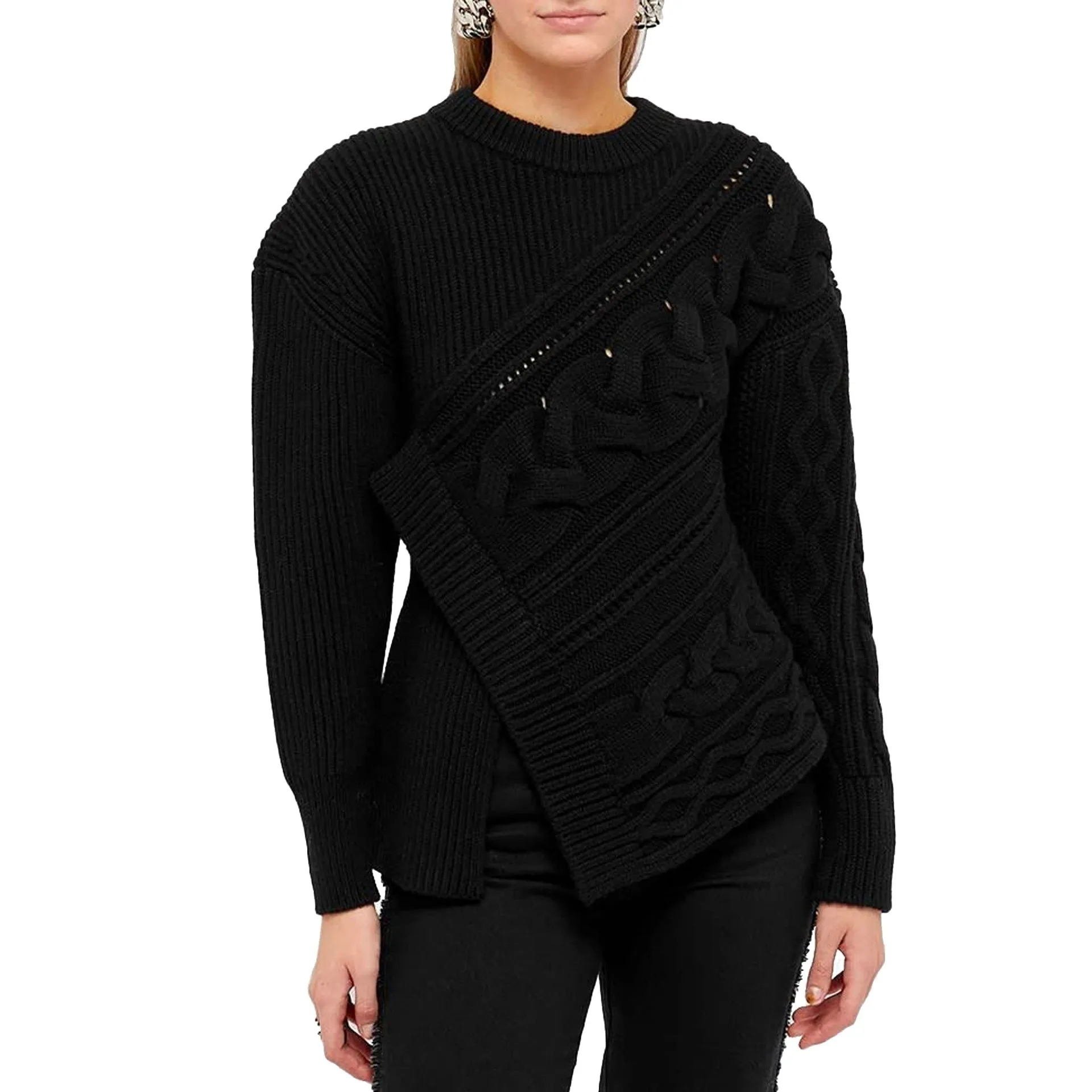 Alexander Mcqueen Asymmetric Wool Jumper sold by Siebentaschen product image thumbnail 2
