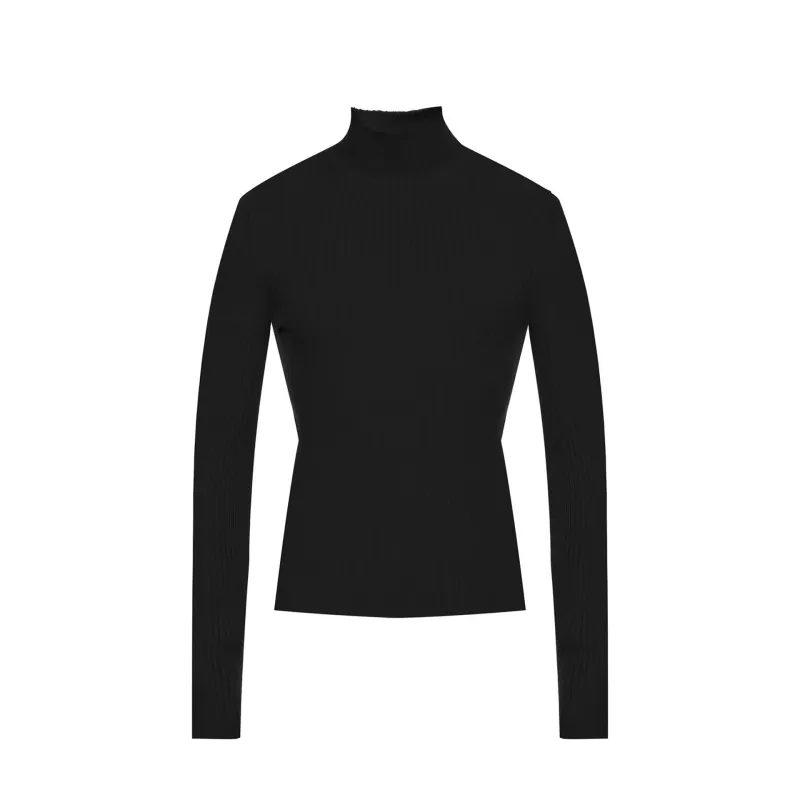 Balenciaga Cashmere Blend Rib Knit Turtleneck made by Balenciaga