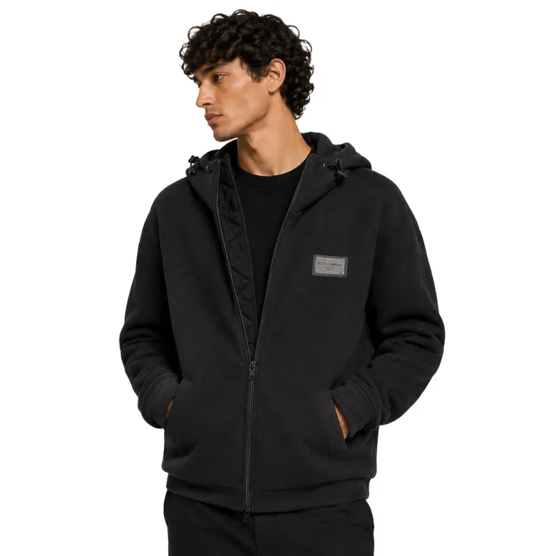 Dolce & Gabbana Man Jacket Padded Black made by Dolce & Gabanna