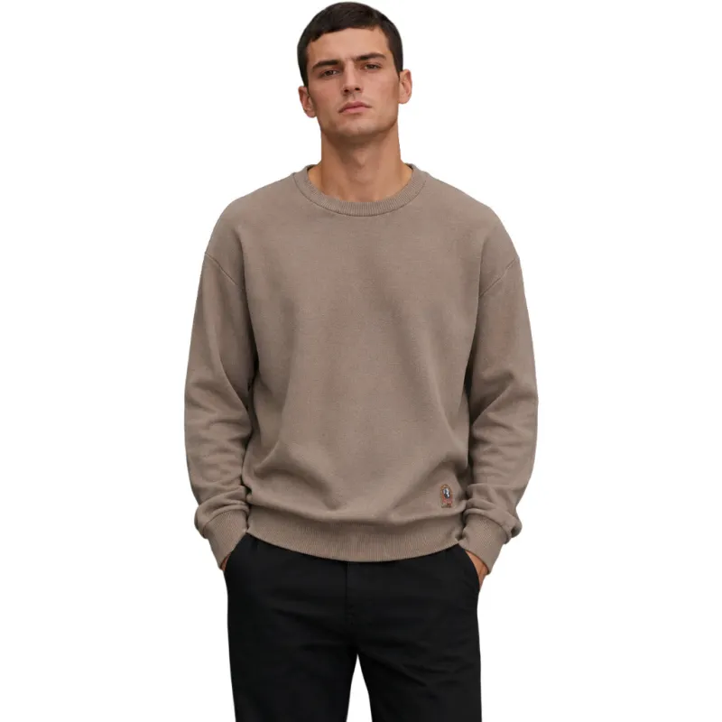 Parajumpers Man Sweater Fleece Beige made by Parajumpers