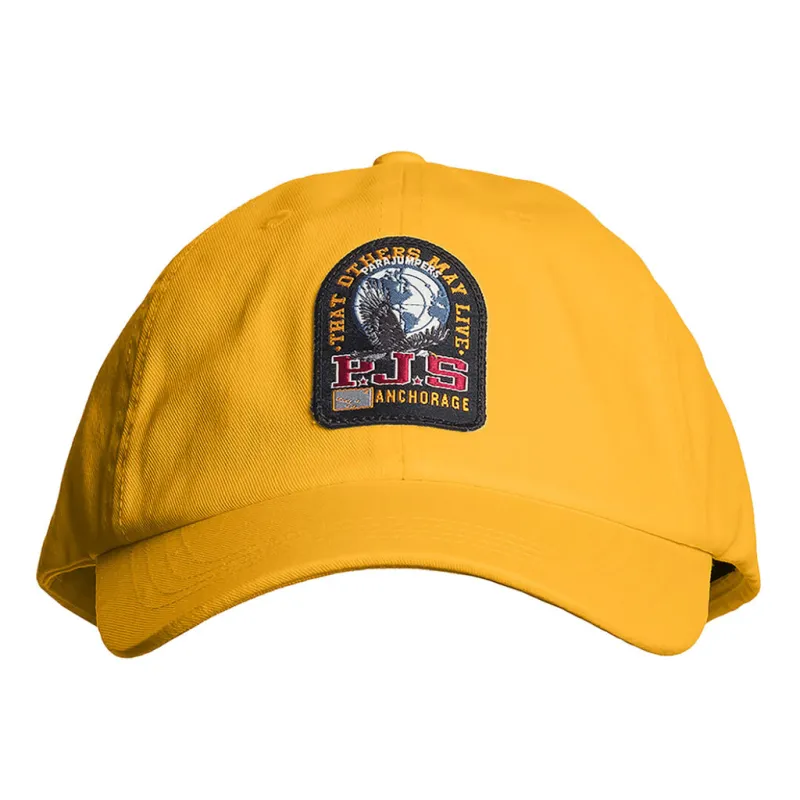Parajumpers Man Cappellino Sample Caps Yellow made by Parajumpers