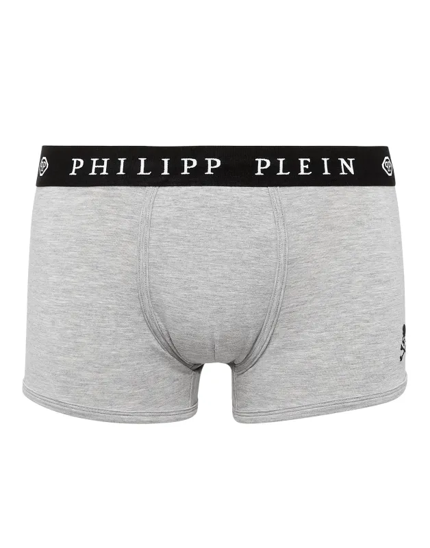 Philipp Plein Man Boxer Bipack Grey made by Siebentaschen