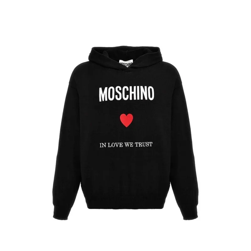 Moschino Couture In Love We Trust Hooded Sweatshirt made by Siebentaschen