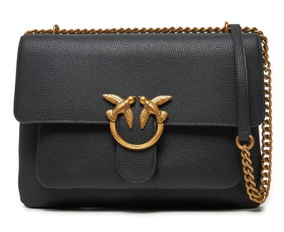 Pinko Woman One Soft Big Bag Black made by Pinko