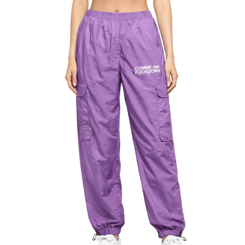 Comme Des Fuckdown Woman Trousers Cargo Purple made by Siebentaschen