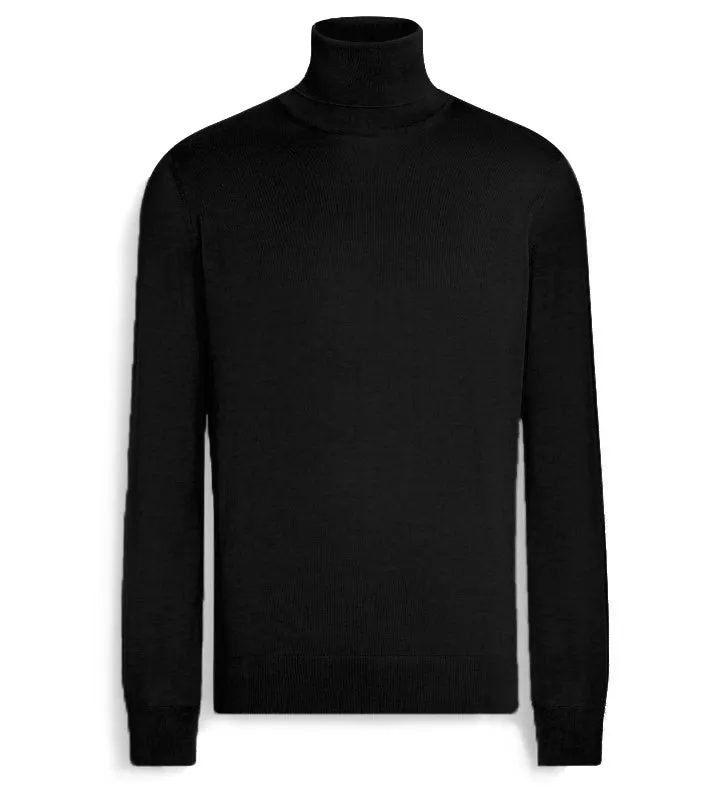 Emilio Romanelli Man Knit Turtleneck Gauge Black sold by Siebentaschen product image thumbnail 2