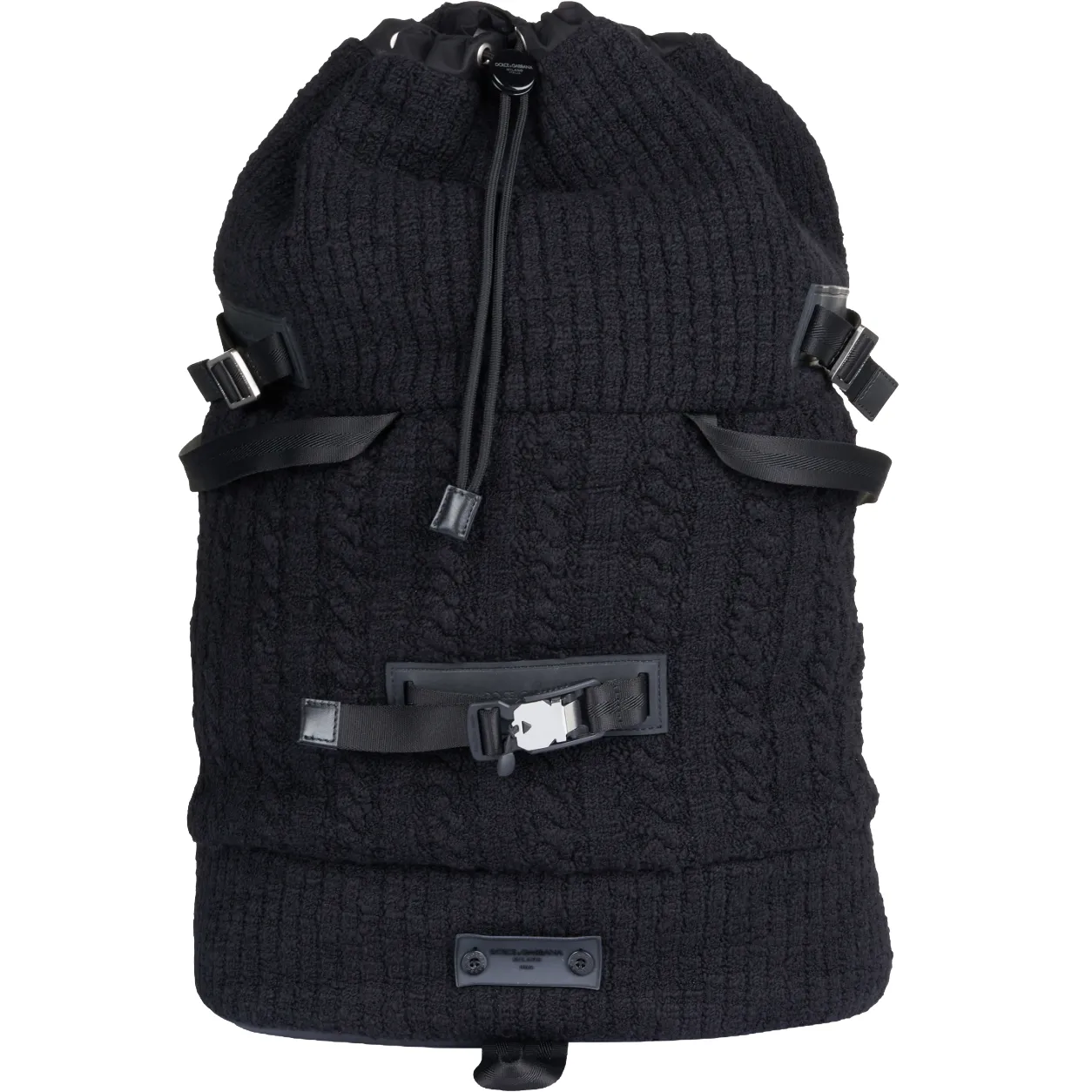 Dolce & Gabbana Woman Backpack Knit Black sold by Siebentaschen