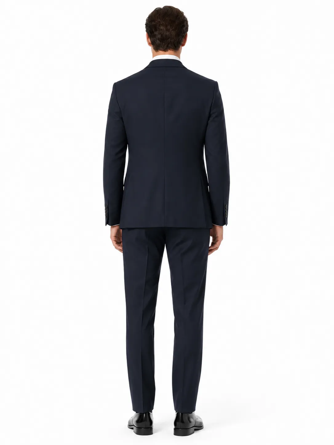 Loro Piana Fabric Man Suit Wool Navy Blue sold by Siebentaschen product image thumbnail 2