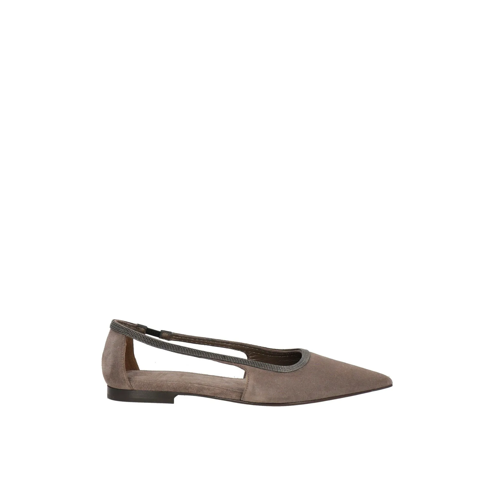Brunello Cucinelli Suede Flats sold by Siebentaschen