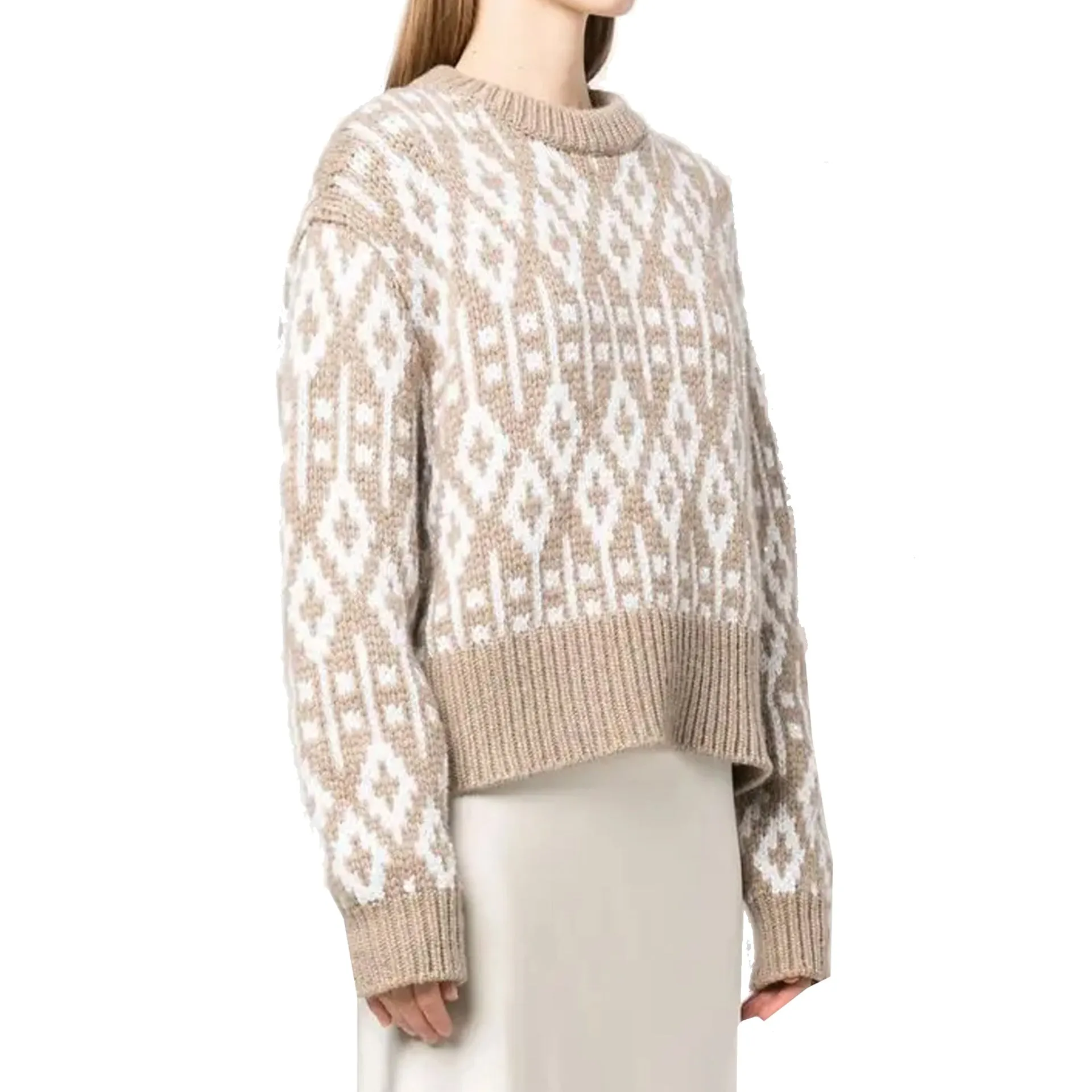 Brunello Cucinelli Jacquard Cashmere Sweater sold by Siebentaschen product image thumbnail 2