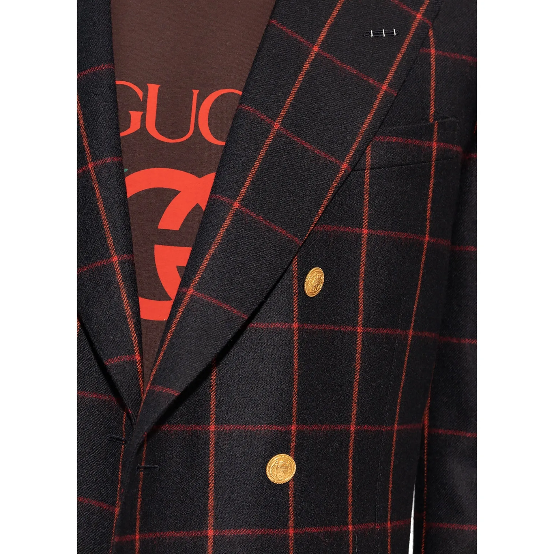 Gucci Wool Checked Blazer sold by Siebentaschen product image thumbnail 4