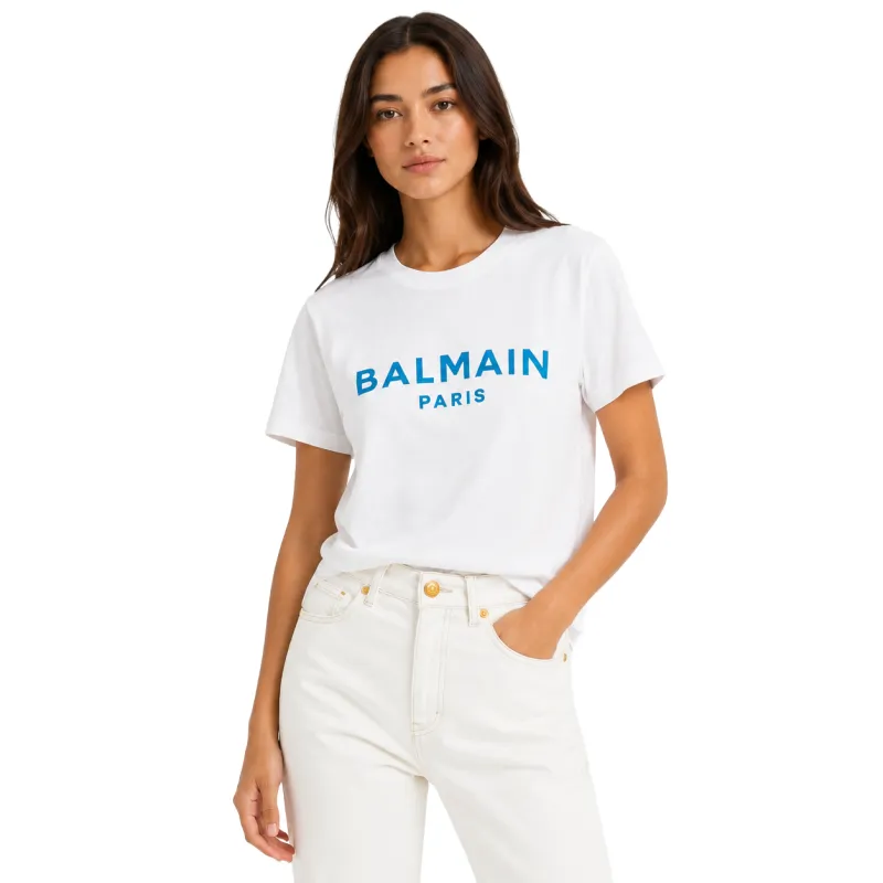 t-shirt con logo made by Balmain
