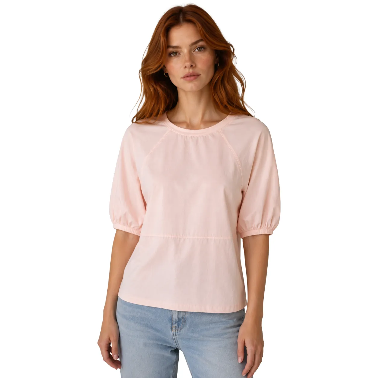 t-shirt semibarca peonia sold by Siebentaschen