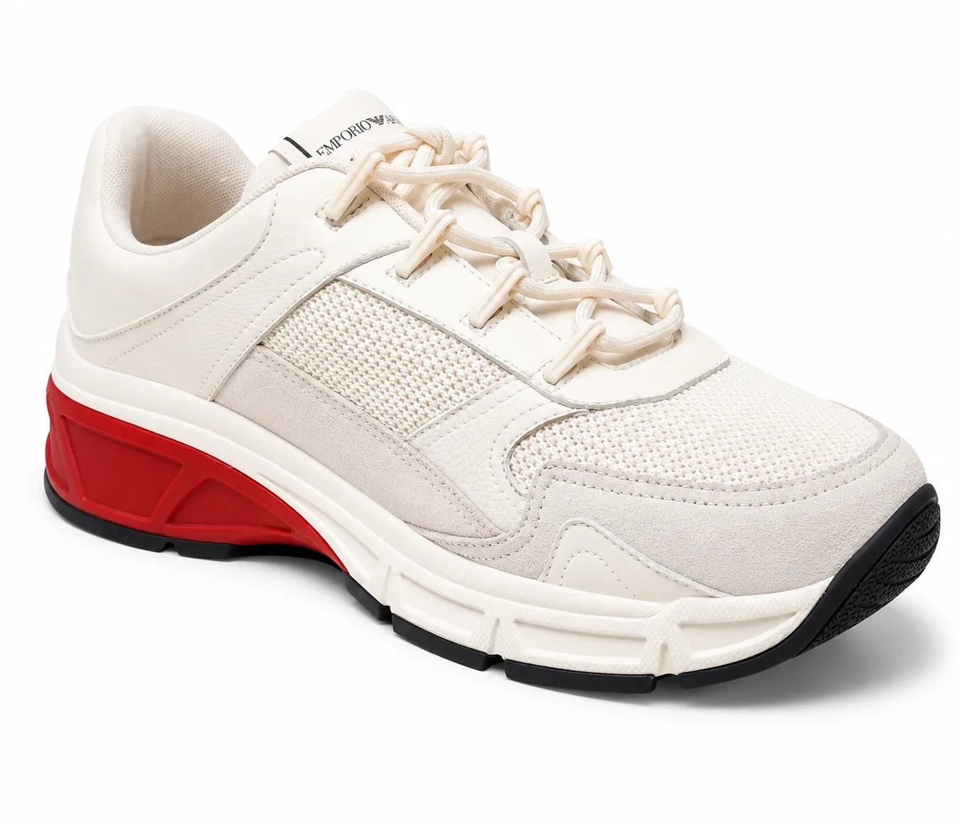 Emporio Armani Man Sneakers Calf Mesh White sold by Siebentaschen product image thumbnail 3