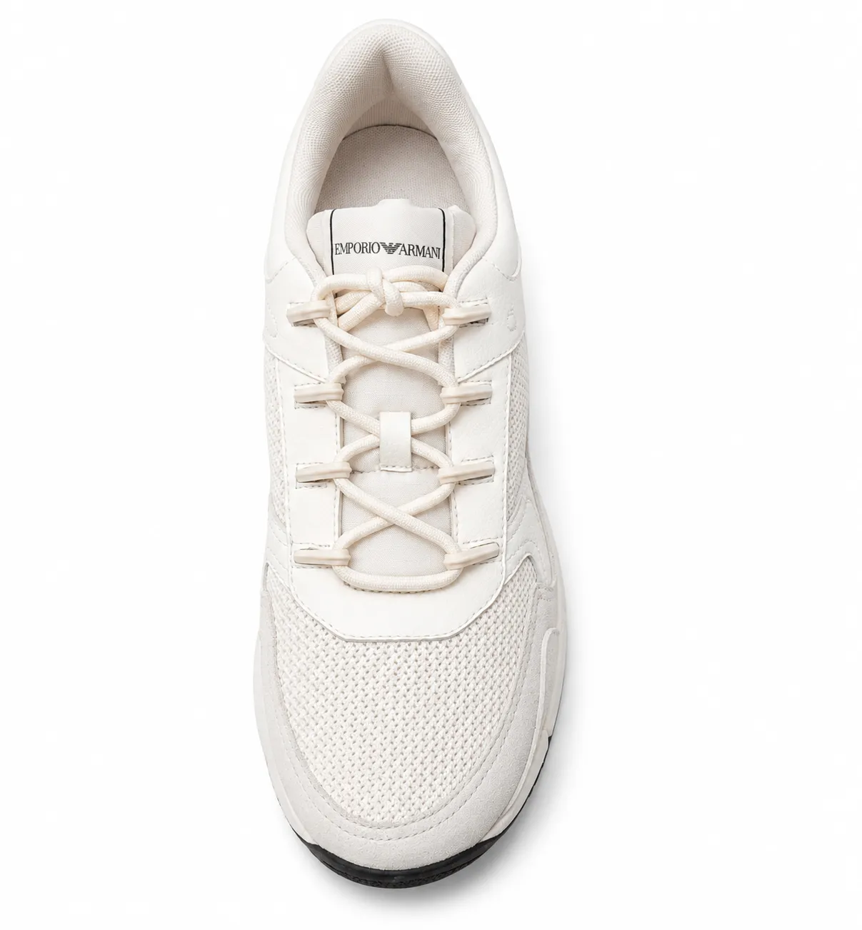 Emporio Armani Man Sneakers Calf Mesh White sold by Siebentaschen product image thumbnail 4