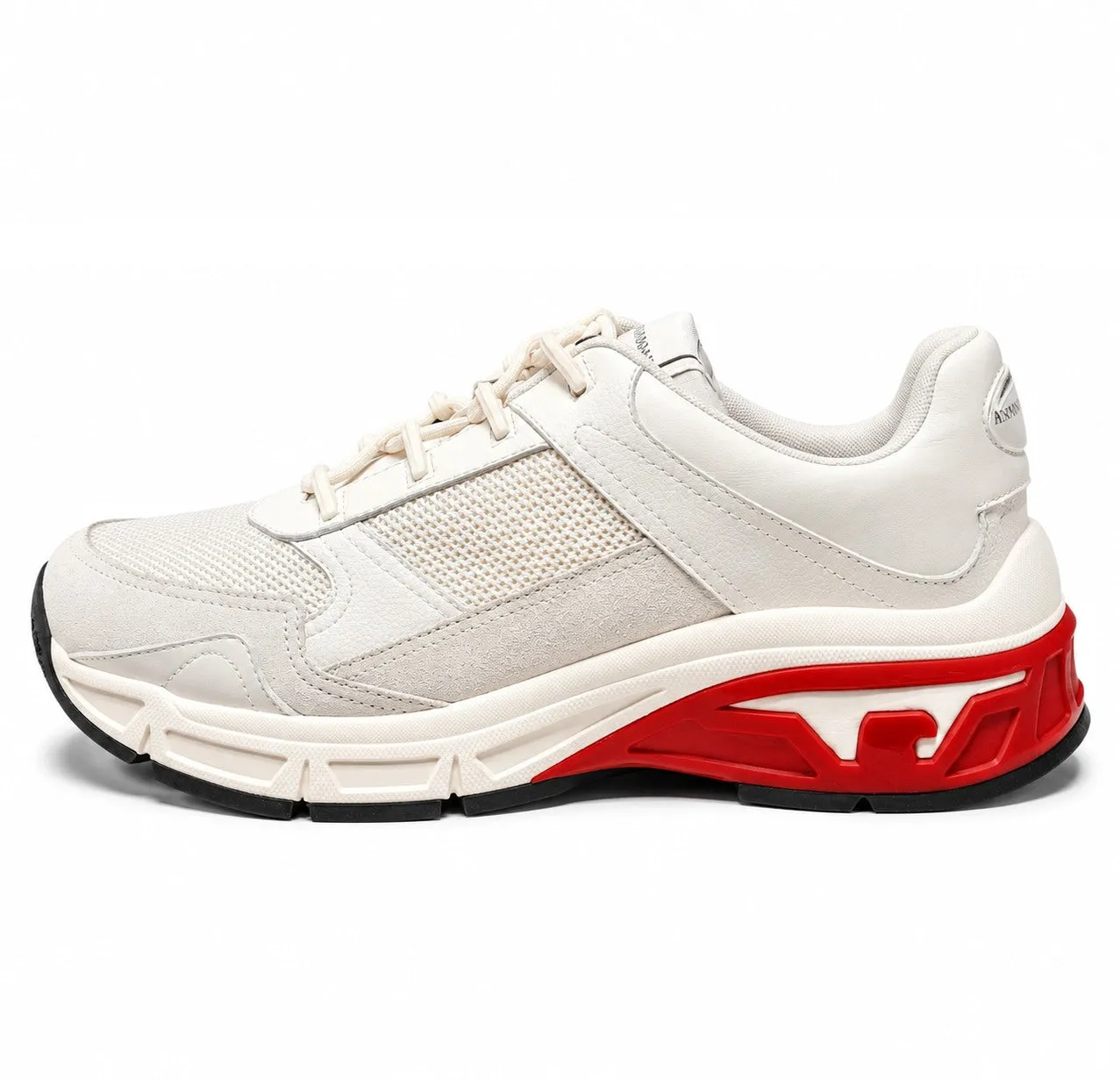 Emporio Armani Man Sneakers Calf Mesh White sold by Siebentaschen product image thumbnail 2