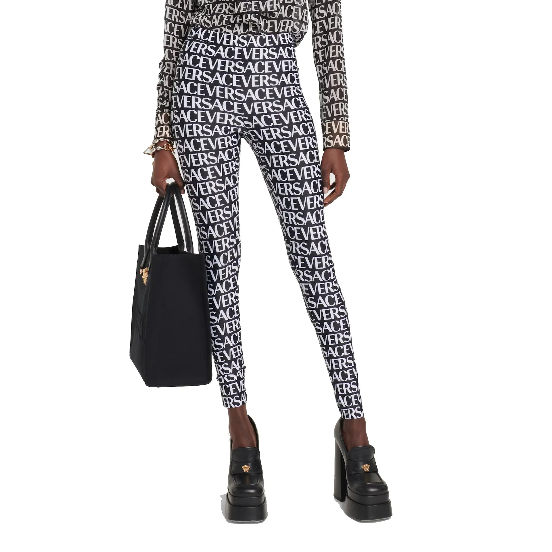 Versace Logo Leggings sold by Siebentaschen product image thumbnail 2