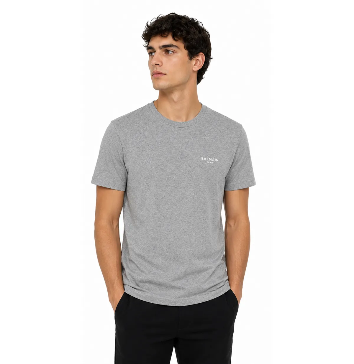 Balmain Man Grey T-shirt & Top sold by Siebentaschen product image thumbnail 2
